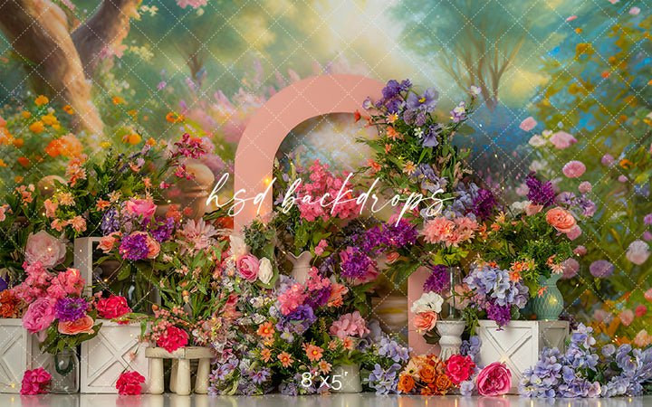 Summery Garden - HSD Photography Backdrops
