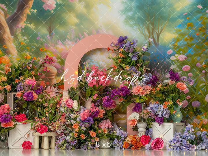 Summery Garden - HSD Photography Backdrops