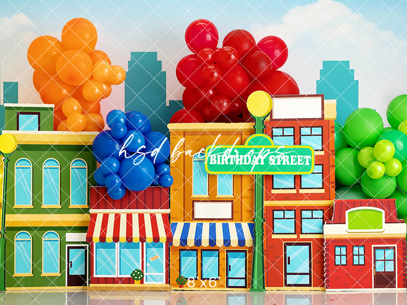 Birthday Street - HSD Photography Backdrops