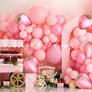 Strawberry Photo Backdrop for Berry First Birthday Cake Smash
