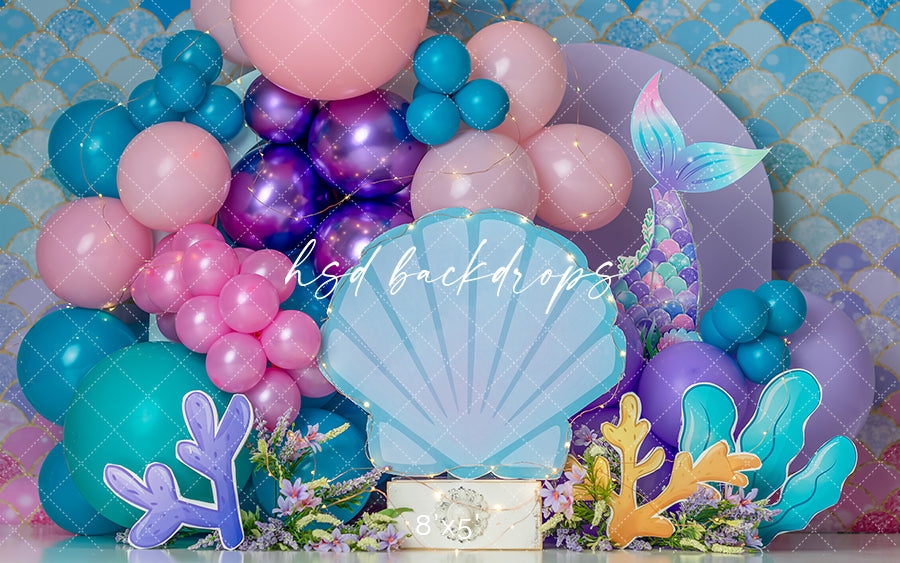 Mermaid Under the Sea - HSD Photography Backdrops