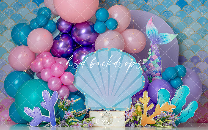 Mermaid Under the Sea - HSD Photography Backdrops