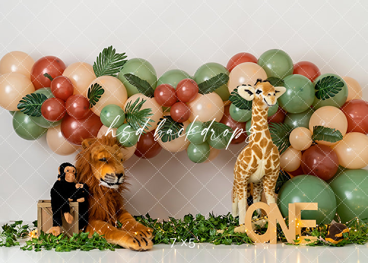 Wild One Safari Animals - HSD Photography Backdrops