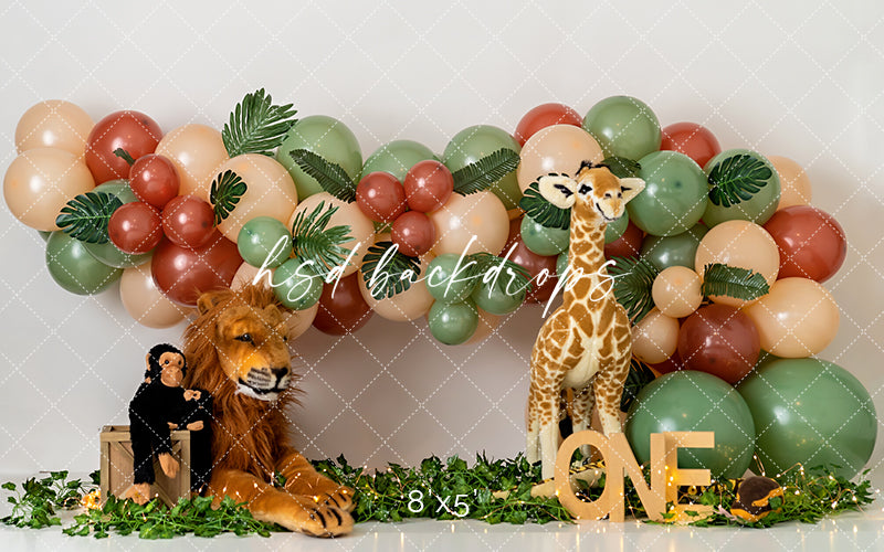 Wild One Safari Animals - HSD Photography Backdrops