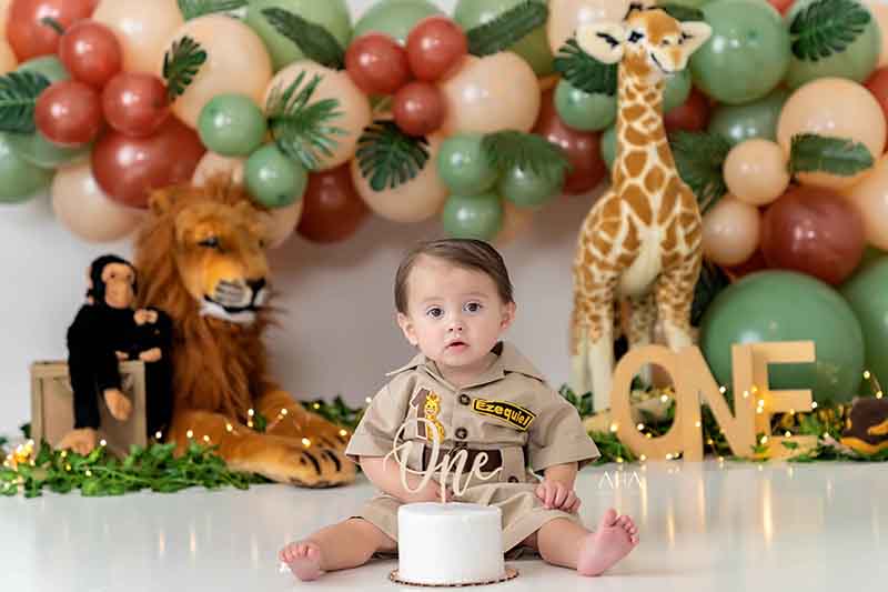 Wild One Safari Animals - HSD Photography Backdrops