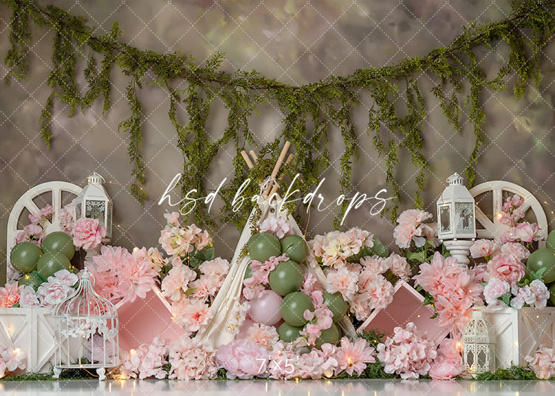 Pink + Olive - HSD Photography Backdrops