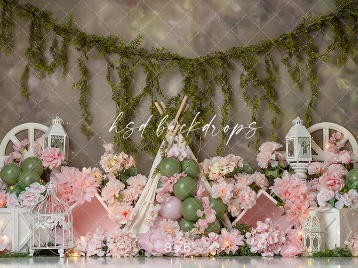 Pink + Olive - HSD Photography Backdrops