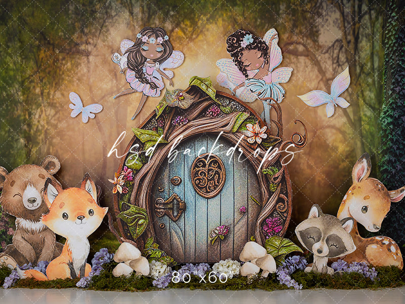 Enchanted Fairy Forest Door - HSD Photography Backdrops