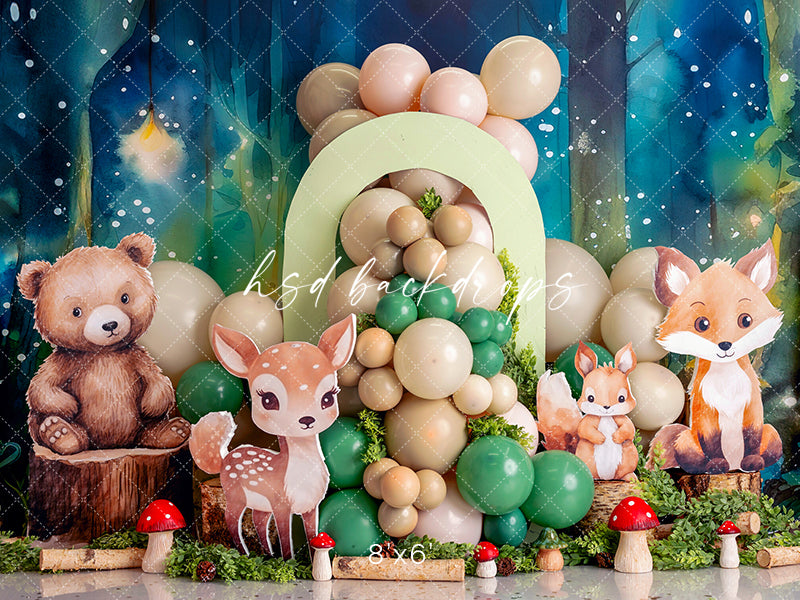 Wonderful Woodland Animals - HSD Photography Backdrops
