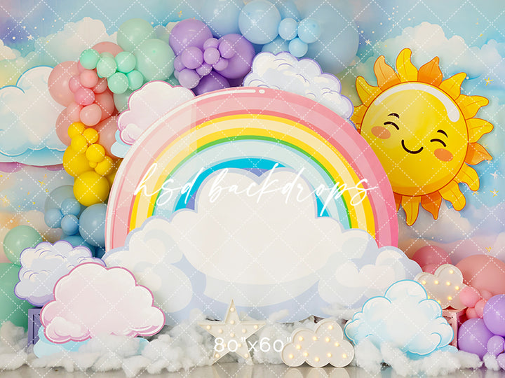 Sunshine & Rainbows - HSD Photography Backdrops