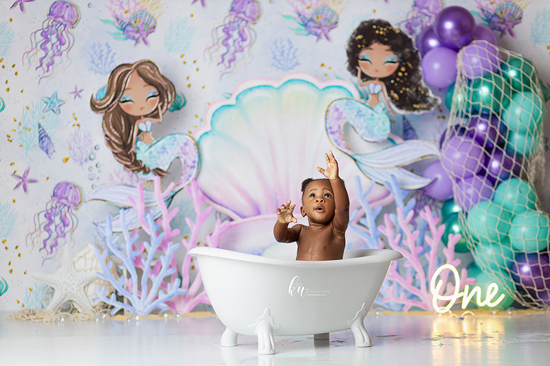 Happy Mermaids - HSD Photography Backdrops
