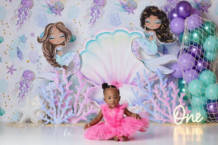 Happy Mermaids - HSD Photography Backdrops