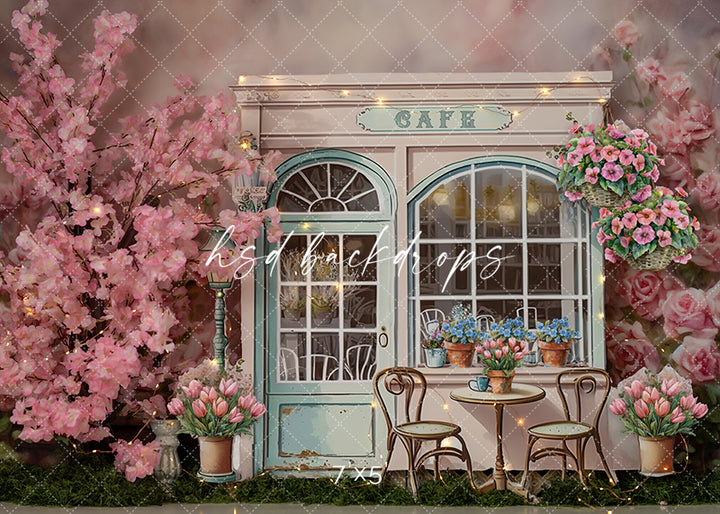 Parisian Cafe - HSD Photography Backdrops