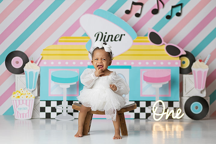 50's Diner (one) - HSD Photography Backdrops