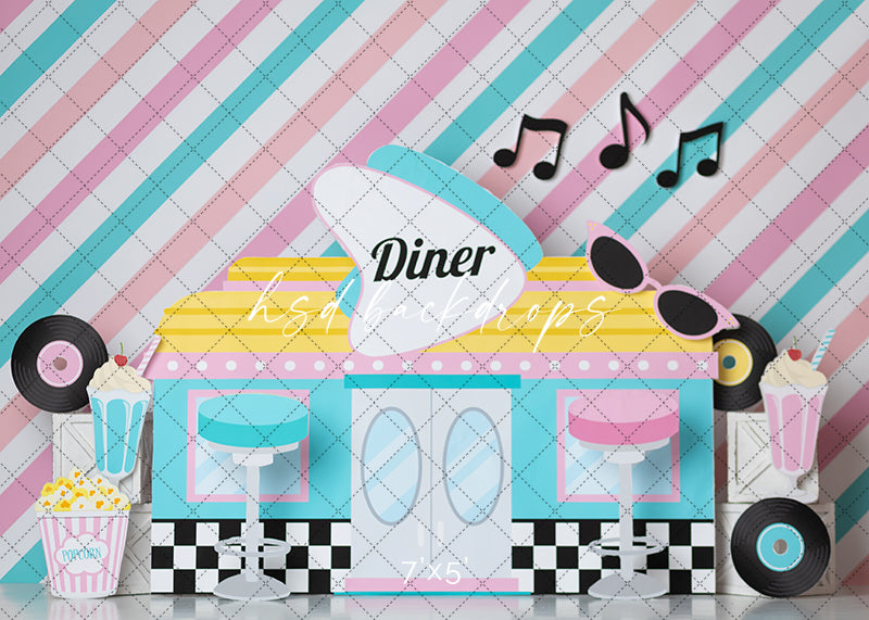 50's Diner - HSD Photography Backdrops