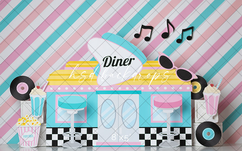 50's Diner - HSD Photography Backdrops