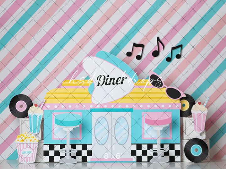 50's Diner - HSD Photography Backdrops