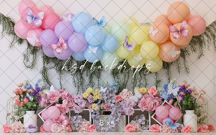 Butterflies & Balloons - HSD Photography Backdrops