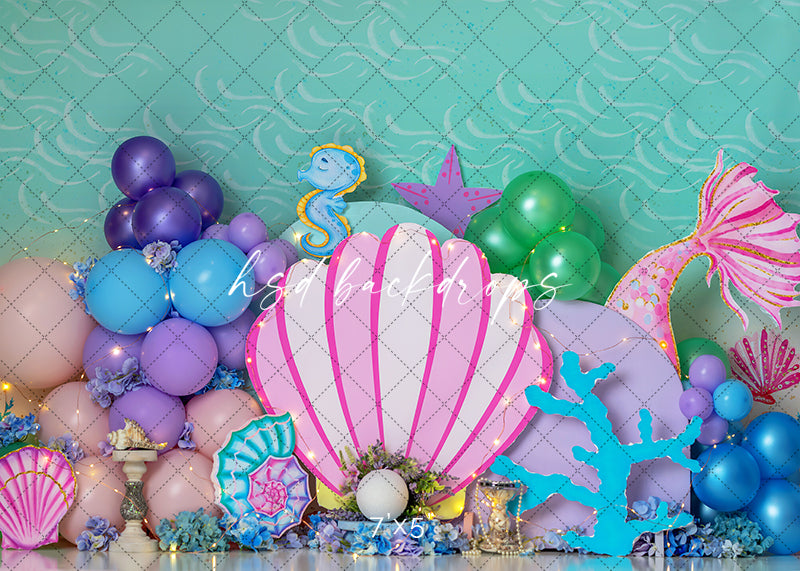 Mermaid Wishes - HSD Photography Backdrops