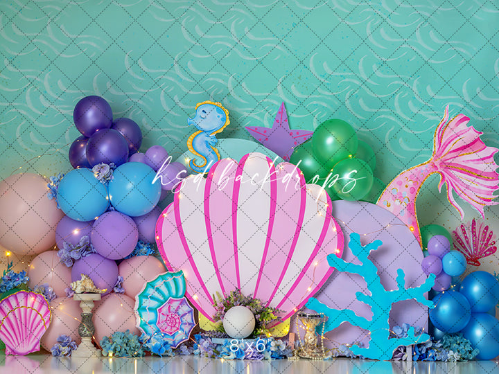 Mermaid Wishes - HSD Photography Backdrops