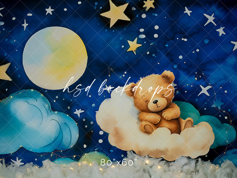 Teddy Bear Birthday Cake Smash Birthday Photo Backdrop