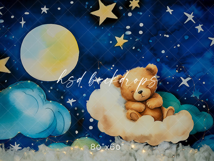 Teddy Bear Birthday Cake Smash Birthday Photo Backdrop