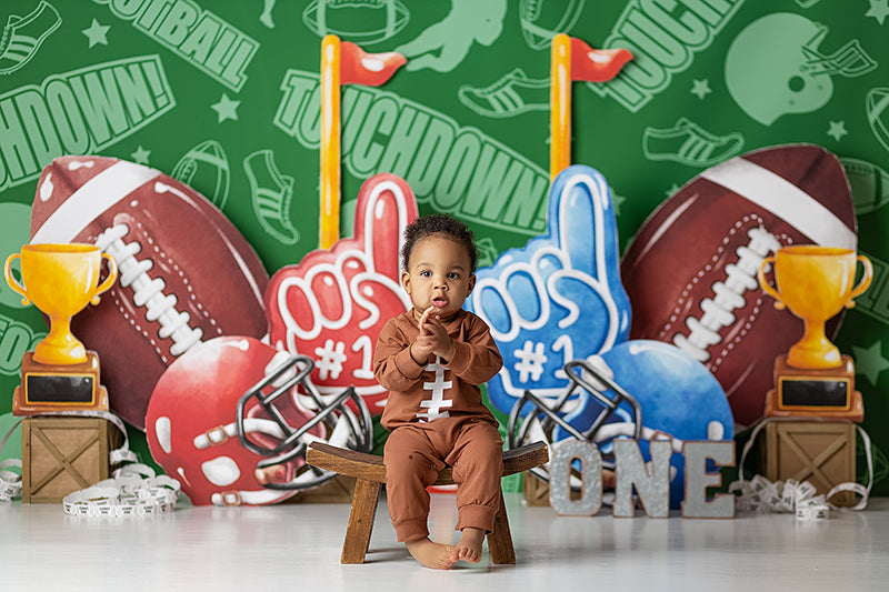 #1 Football Fan - HSD Photography Backdrops
