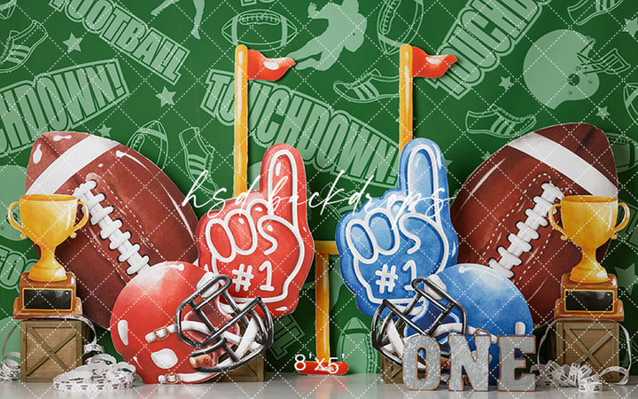 #1 Football Fan - HSD Photography Backdrops