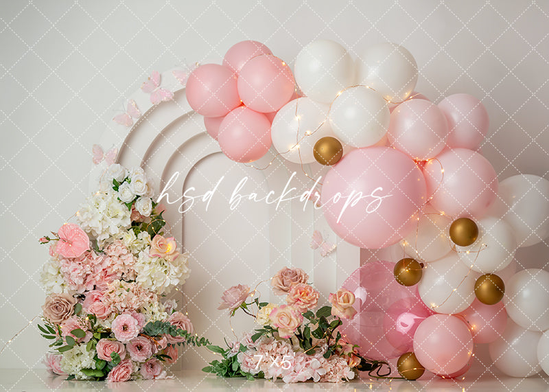 Balloon Floral Arch - HSD Photography Backdrops