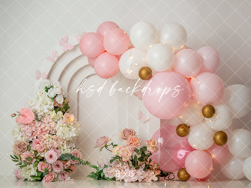 Balloon Floral Arch - HSD Photography Backdrops