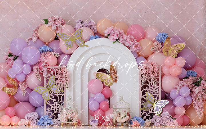 Butterflies, Blooms & Balloons - HSD Photography Backdrops