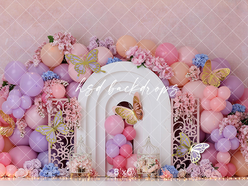 Butterflies, Blooms & Balloons - HSD Photography Backdrops