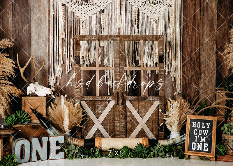 Holy Cow I'm One - HSD Photography Backdrops