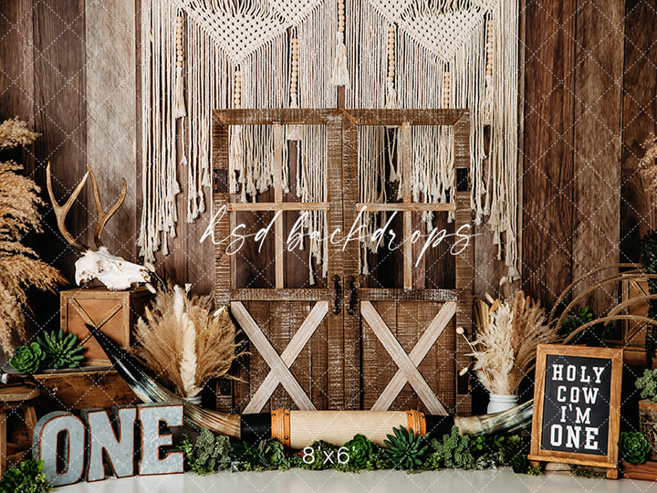 Holy Cow I'm One - HSD Photography Backdrops