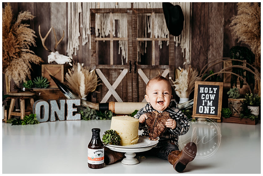 Holy Cow I'm One - HSD Photography Backdrops