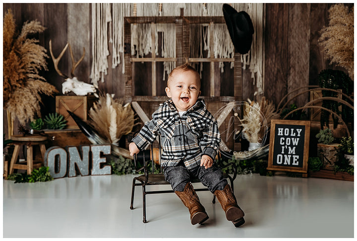 Holy Cow I'm One - HSD Photography Backdrops