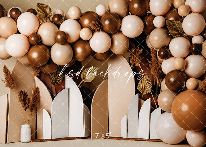 Boho Birthday Arches - HSD Photography Backdrops