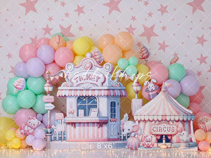 Circus Ticket Booth - HSD Photography Backdrops