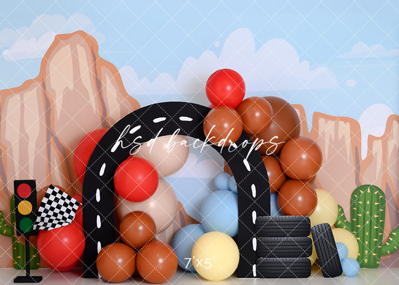 Road Racing with a View - HSD Photography Backdrops