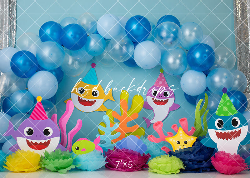 Party Sharks - HSD Photography Backdrops