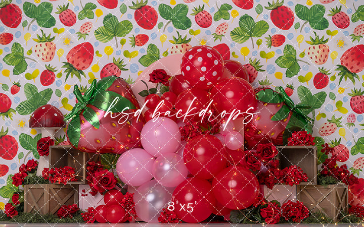 Berry Sweet Set Up - HSD Photography Backdrops