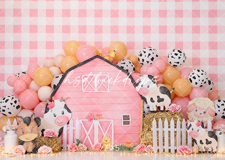 Little Pink Barn - HSD Photography Backdrops