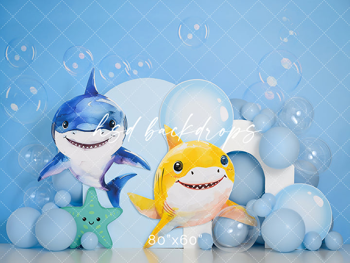 Birthday Sharks - HSD Photography Backdrops