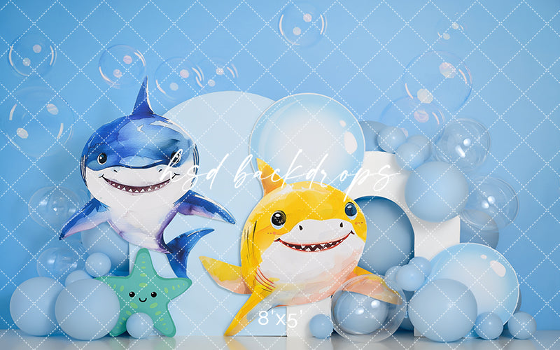 Birthday Sharks - HSD Photography Backdrops