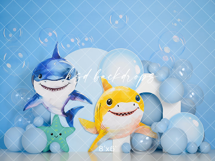 Birthday Sharks - HSD Photography Backdrops