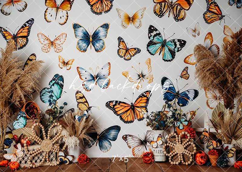 Blissful Butterflies - HSD Photography Backdrops