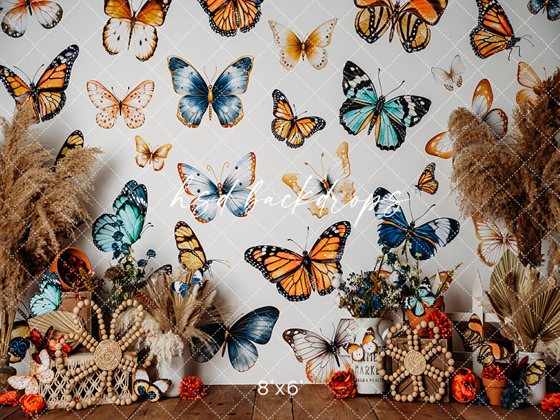 Blissful Butterflies - HSD Photography Backdrops