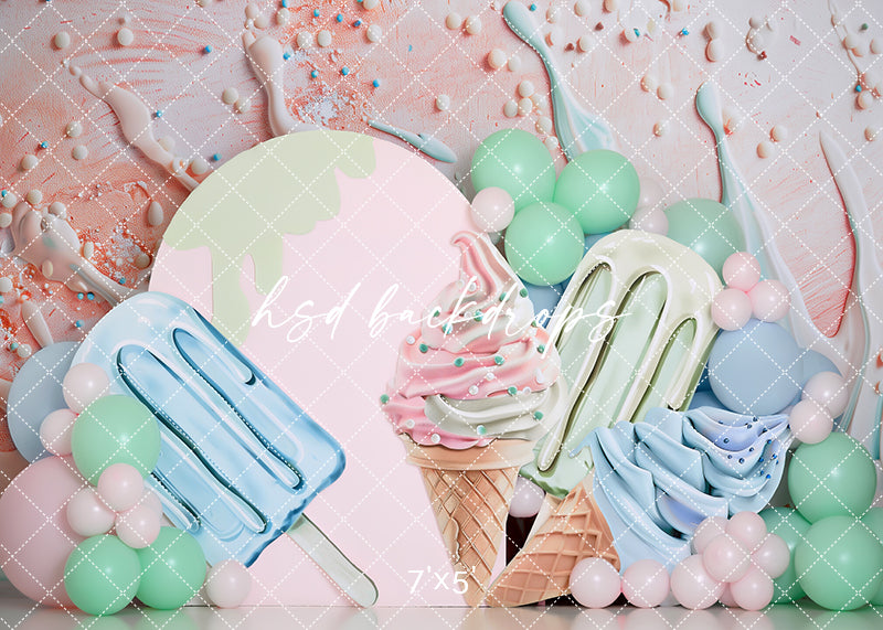 Ice Cream Arch - HSD Photography Backdrops