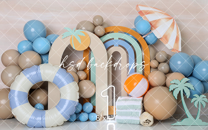 Cake Smash Beach Club - HSD Photography Backdrops