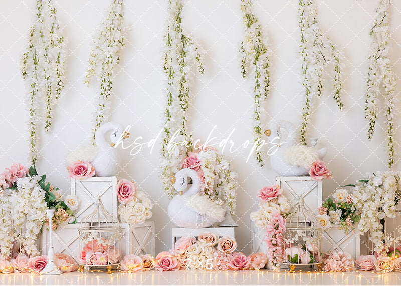 Sweet Swans - HSD Photography Backdrops